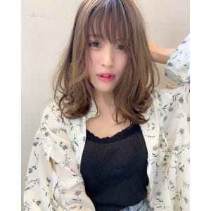 添田】アフロートスタイル フェミニン無造作カールひし形