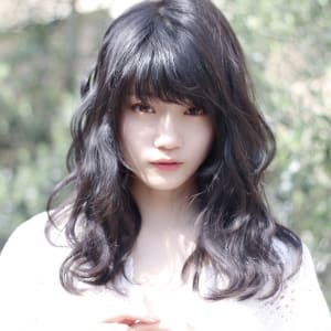 ロングレイヤーのパーマスタイル