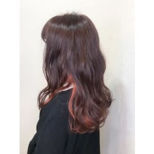 【reir下北沢】*インナーカラー+コーラルピンク*
