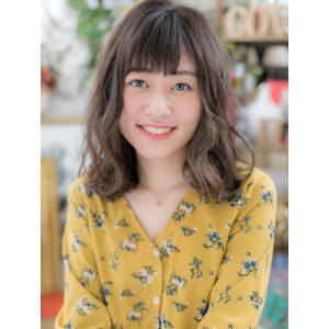 愛され♪小顔くせ毛風ウェーブスタイル　スプリングウェーブ