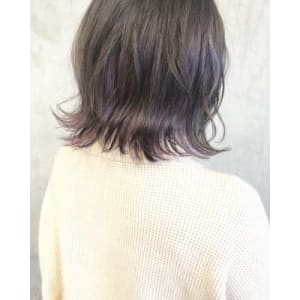 外ハネボブにインナーバイオレットカラー - EMU international 春日部本店【エムインターナショナル】掲載中