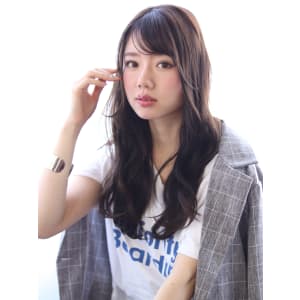 kamei☆暗髪斜めバング×デジタルパーマ