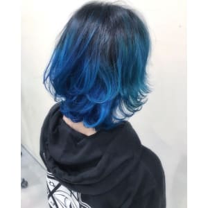 blue balayage