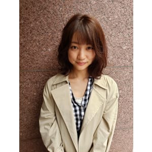 ナチュラル可愛いボブディ 透けバング 