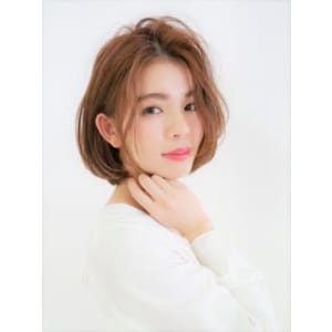 かきあげニュアンスボブ - HAIR & MAKE EARTH 常盤平店【ヘアメイクアース トキワダイラテン】掲載中