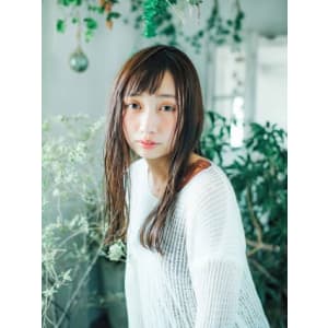 オン眉バング×ロング