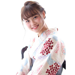大人かわいい浴衣編み込みアレンジ