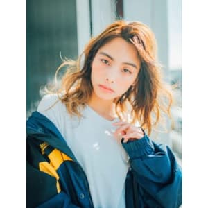 外国人風セミロング