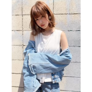 【山田】外ハネラフウェーブ無造作パーマボブディy29