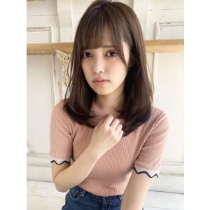 小顔カット 内巻きワンカールパーマ M281