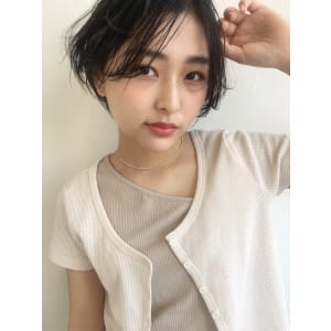 エッジショート小顔ナチュラル丸みショート