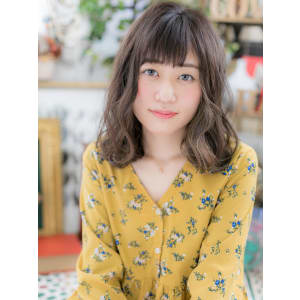 愛され♪小顔くせ毛風ウェーブスタイル　リッチウェーブ