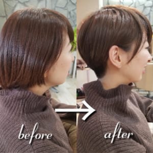 ボブ→ショート