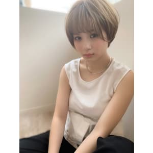 【山田】丸みショート小顔ナチュラルイルミナカラーy37