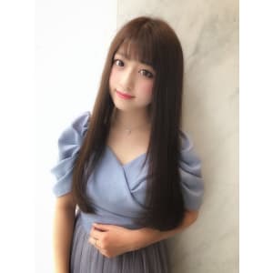 ロングヘア髪質改善向きナチュラルストレート