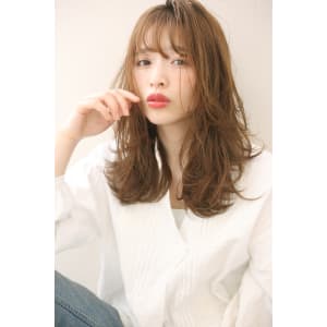 【重山祐亮】小顔バングナチュラルカールセミディ♪S81