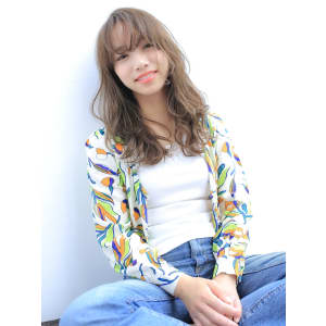 大人可愛いゆるラフパーマ