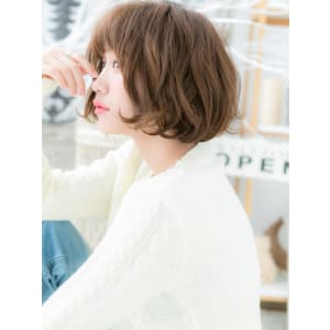 フェミニンボブ☆ふわくしゅくせ毛風　スプリングウェーブ