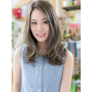 アシンメトリーで色っぽ小顔くびれウェーブ　エレガントロング
