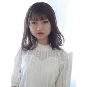 アッシュベージュ★セミロング