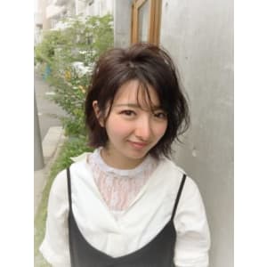 【reir下北沢】*エッジショートボブ+ミントベージュ*