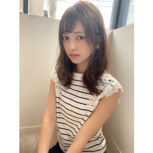 【山田】ナチュラル束感無造作カールへルシーレイヤーy43
