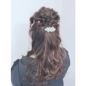 華やか簡単ヘアセット