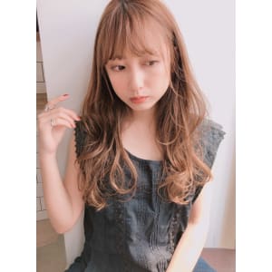 ゆるめニュアンスパーマ シースルーバング【y－４８４】