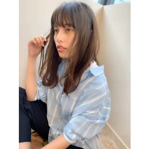 アフロート添田】小顔シースルーバングのヘルシーレイヤー