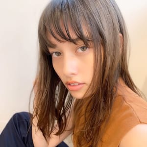 【アフロート添田】くせ毛風無造作カールなくびれセミディ