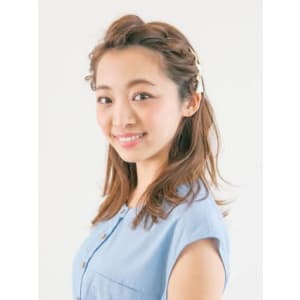 編み込みアレンジ - HAIR & MAKE EARTH 富谷店【ヘアメイクアース トミヤテン】掲載中