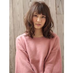 好感度◎ゆるふわ♪大人可愛いウエーブ