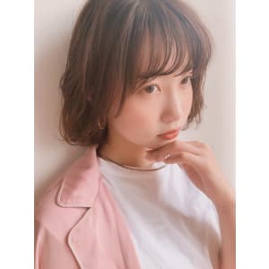 顎下ボブ ニュアンスパーマ 【y－４９０】
