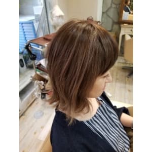 白髪染め×バレイヤージュ