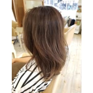 ボブ×ブリーチなしハイライト