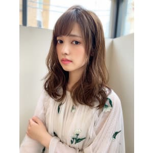 【山田】無造作カールゆるふわ愛されセミディy44