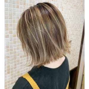 ★切りっぱなしBob × コントラストハイライト★