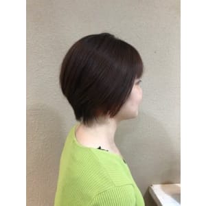 オレンジショートボブ