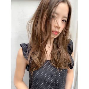 【添田】ハイライト ヴィーガンカラー大人かわいいロング