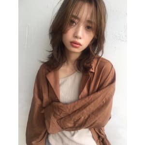 秋先取り☆ナチュラル外ハネ大人くびれミディ19