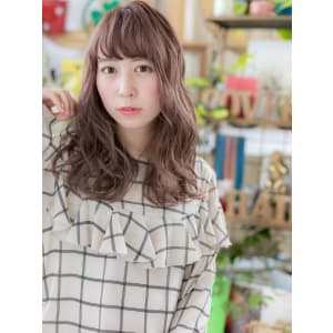 ラブグラマラス♪外国人風ニュアンスウェーブ　ガーリーロング