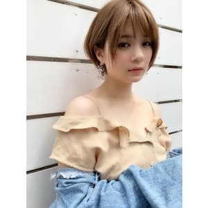 小顔丸みひし形ショートボブディy55