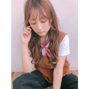 大人ロング ウェーブ　デジタルパーマ【y－４９７】