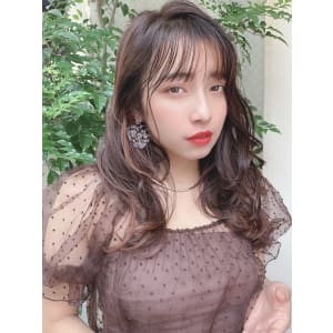 シースルーバングインナーハイライトオルチャンヘアy57
