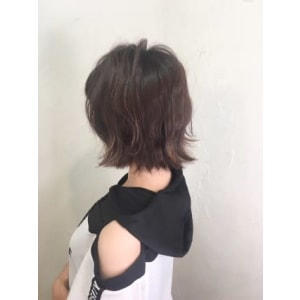 【reir下北沢】*波巻きボブ+チャコールアッシュブラウン*
