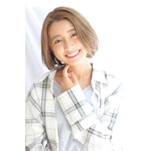 【albero 小原】大人カジュアル×ボブ×パーマ