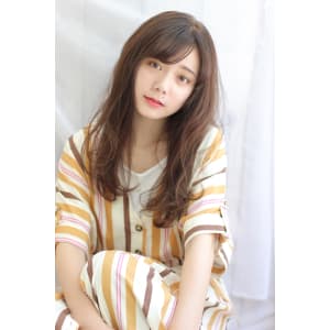 【ブランジュカラー×小顔パーマ】