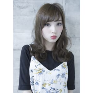 エストリア栄店 オトナ可愛い流し前髪カールby平岩
