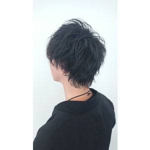 ツイストスパイラル★くせ毛風パーマフェザーマッシュ