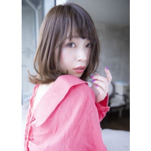 エストリア栄店 オトナ可愛い前髪流しめボブby平岩